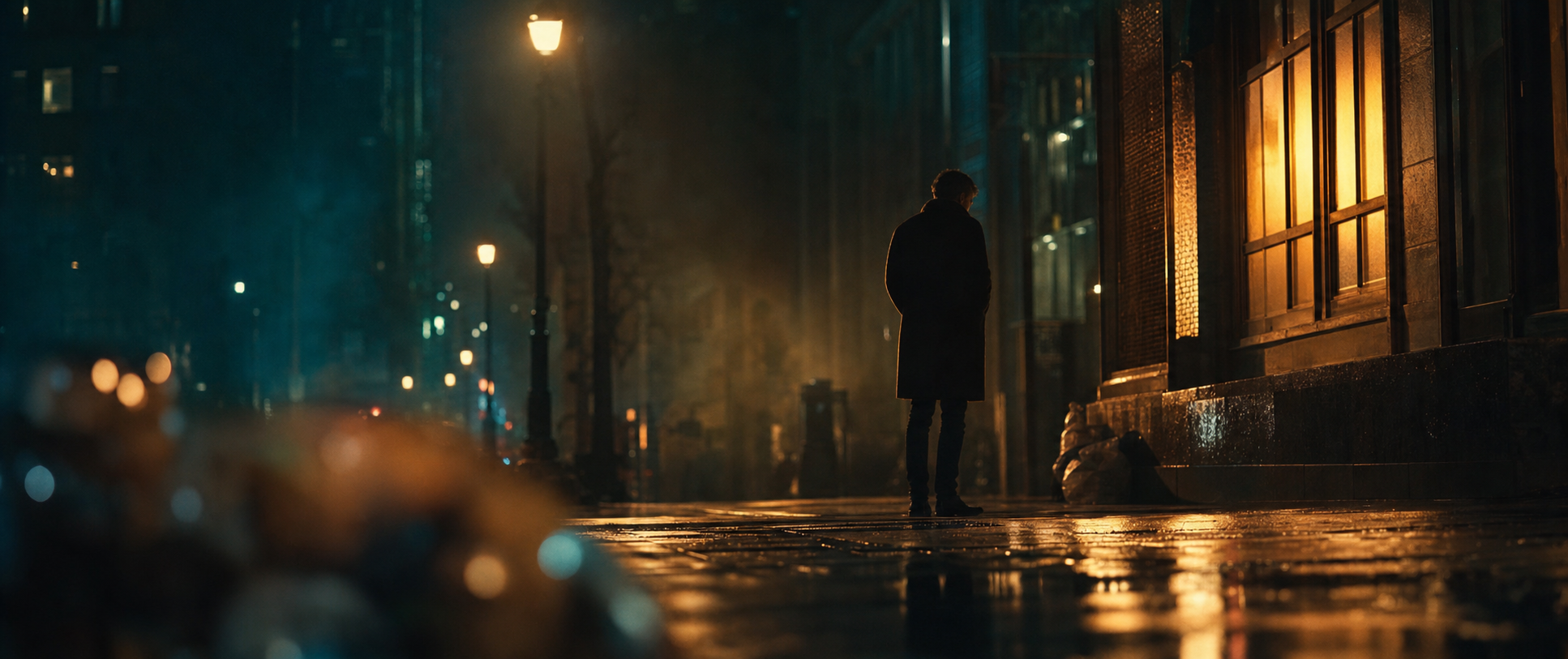 Frame cinematografico con color grading
